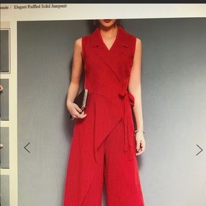 Red jumpsuit by Stylewe